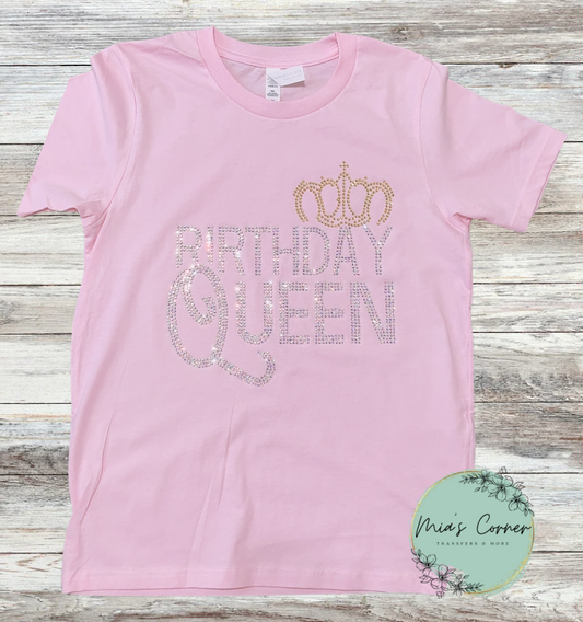 Birthday Queen Rhinestone Transfer