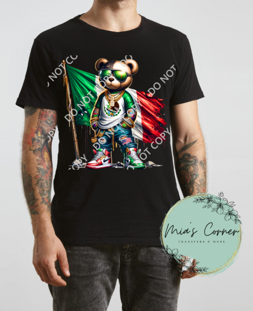 Mexican Teddy Bear  Heat Transfer