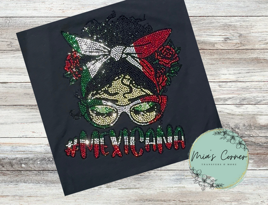 Mexicana Rhinestone Transfer