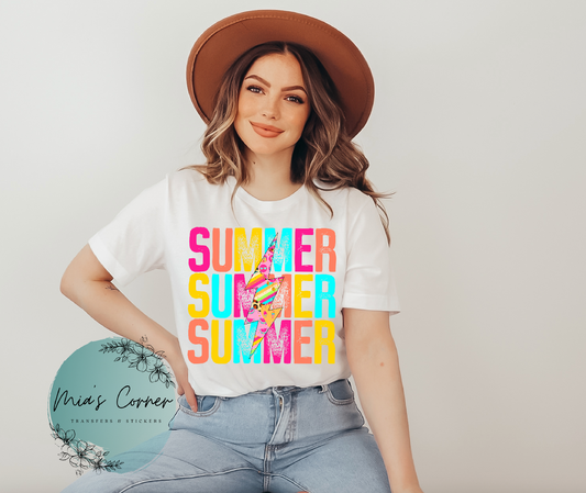 Summer Bolt Sublimation Transfer