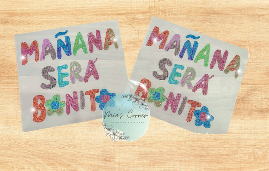 ***PRE-ORDER*** Manana Sera Bonito Rhinestone Transfer