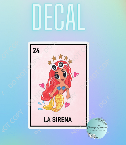 Karol Sirena Loteria Decal